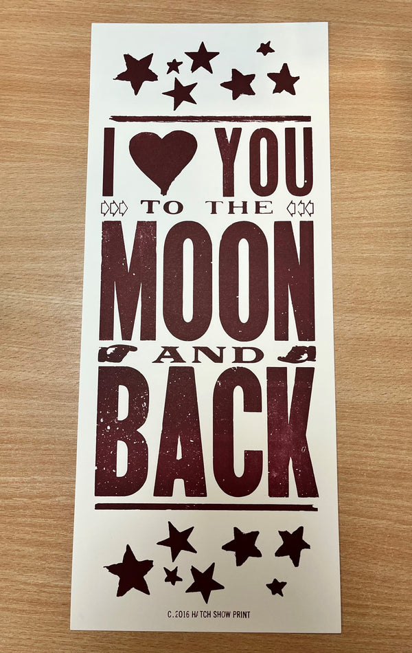 LOVE YOU TO THE MOON AND BACK